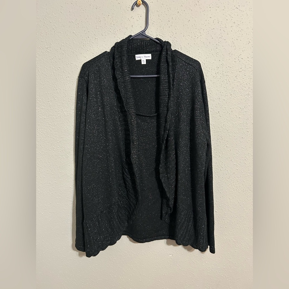 Rebecca Malone Black Sweater. Women’s size XL.
